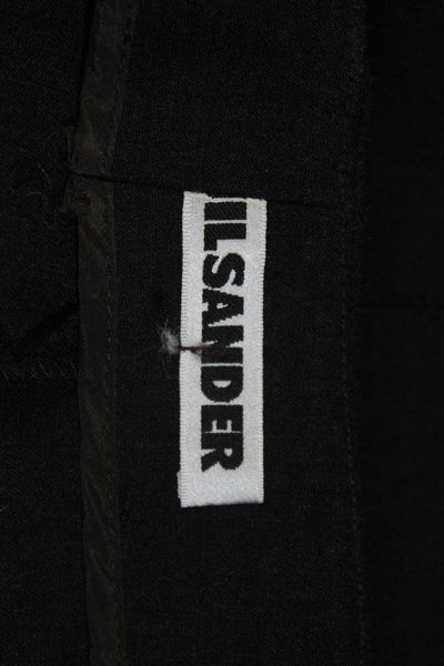 Jil Sander Womens Zipper Fly High Rise Straight Leg Pants Brown Wool Size IT 40