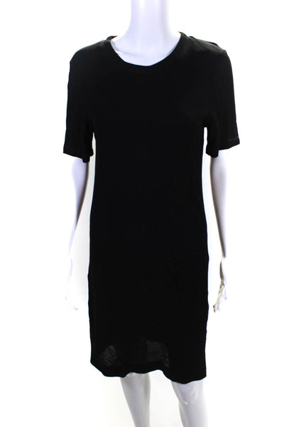 Club Monaco CollectionWomens Short Sleeves Shirt Dress Black Size 4