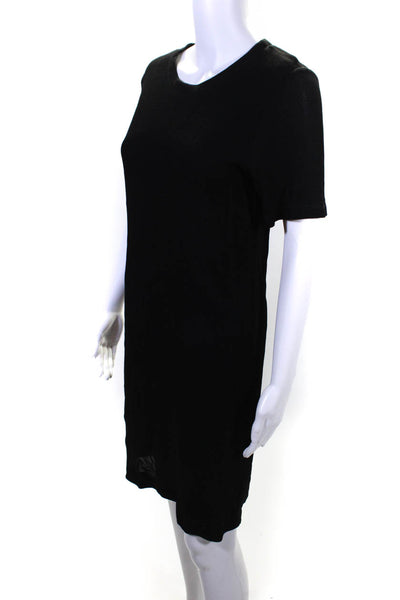 Club Monaco CollectionWomens Short Sleeves Shirt Dress Black Size 4