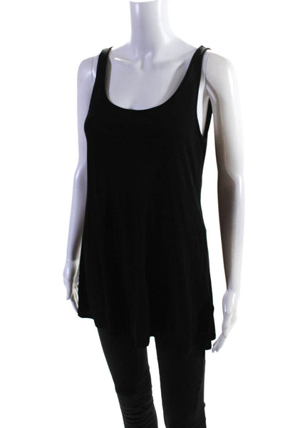 Eileen Fisher Womens Silk Pullover Tank Top Black Size Extra Small