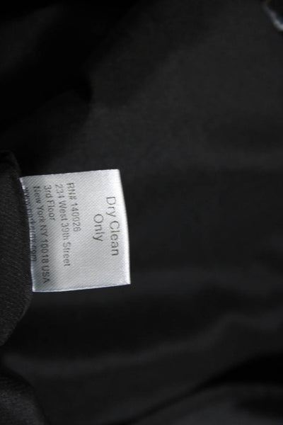 Parker Womens Cotton Textured Halter Sleeveless A-Line Short Dress Black Size XS