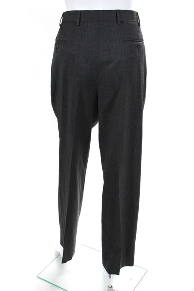 Zanella Women's Flat Front Straight Leg Dress Pant Gray Size 32