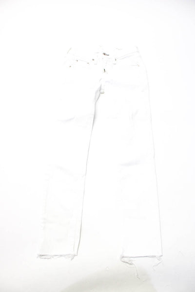Rag & Bone 3X1 NYC Womens Dre Capri Jeans White Blue Size 23 24 Lot 2