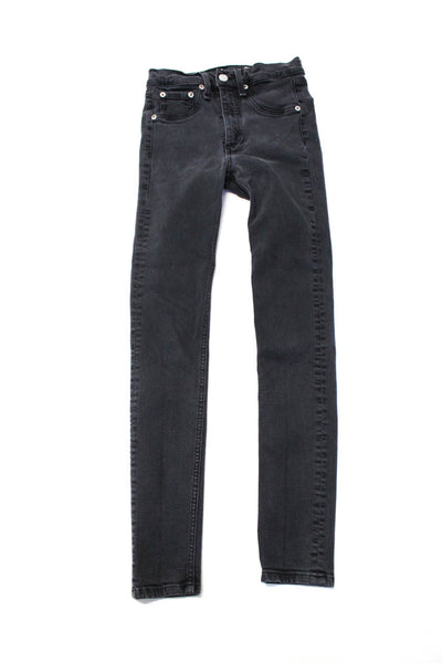 Rag & Bone Jean Womens High Rise Ankle Skinny Jeans Black Size 24 Lot 2