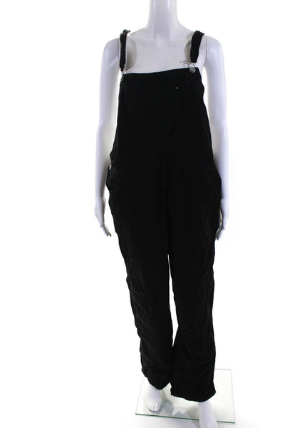 Everlane Womens Black The Canvas Overalls  Size 16