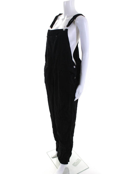 Everlane Womens Black The Canvas Overalls  Size 16