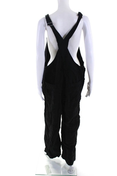 Everlane Womens Black The Canvas Overalls  Size 16