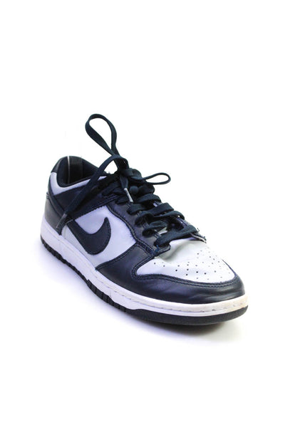 Nike Women's Round Toe Lace Up Rubber Sole Sneaker Navy Blue Size 7