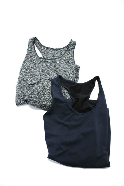 Lululemon Tory Sport Womens Tank Tops Gray Navy Blue Size Small Lot 2