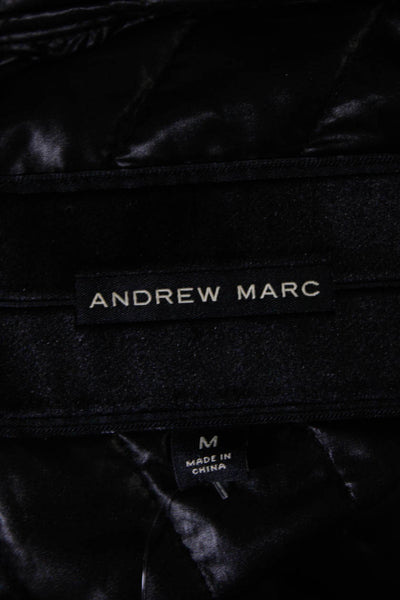 Andrew Marc Women's Hooded Full Zip Lined Anorak Jacket Green Size M