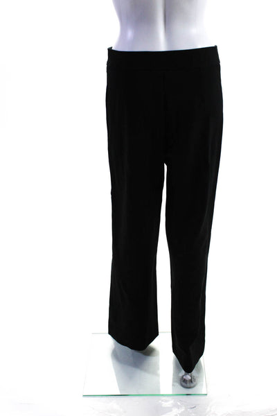 Elie Tahari Womens Zipper Fly High Rise Pleated Dress Pants Black Size 8