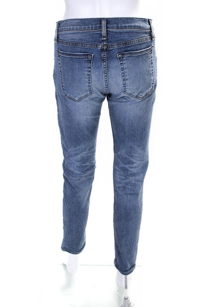 Rag & Bone Womens Full Buttoned Distress Skinny Leg Jeans Blue Size EUR30