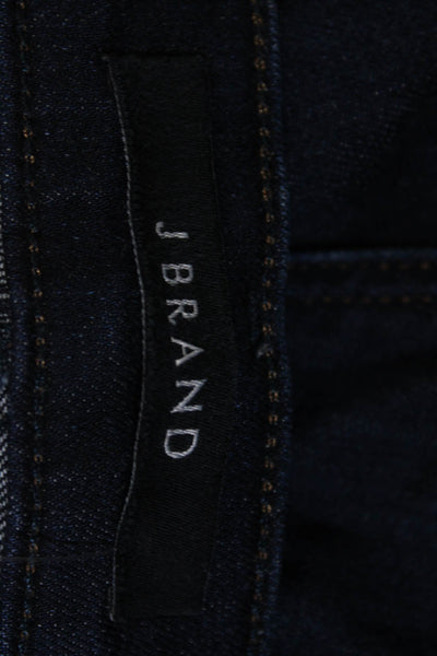 J Brand Womens Cotton Dark Wash High-Rise Cigarette Leg Maria Jeans Blue Size 28