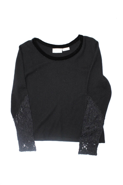 Neiman Marcus Splendid Womens Sweaters Tops Black Size L Lot 2