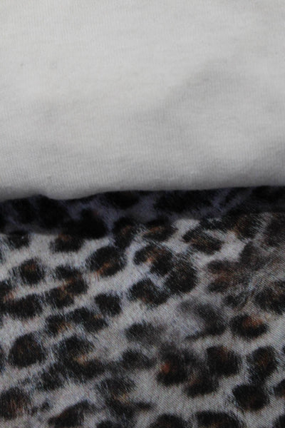 Majestic Filatures Women's Leopard Print Cowl Neck Blouse Brown Size 2 1, Lot 2