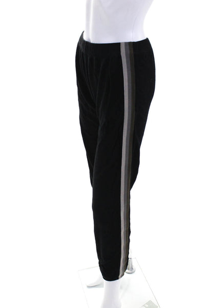 Monrow Women's Elastic Waist Tapered Leg Jogger Pant Black Size S