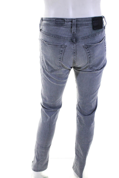 AG Men's Five Pockets Straight Leg Denim Pant Gray Size 33