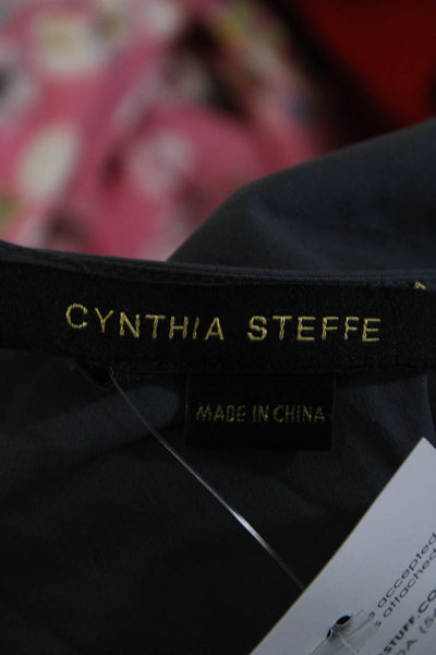 Cynthia Steffe Cap Sleeve Nylon Blend Sheath Dress Gray Size 0