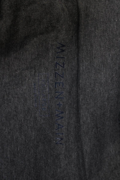Mizzen + Main Men's Sleeveless Full Zip Quilted Vest Gray Size XXL