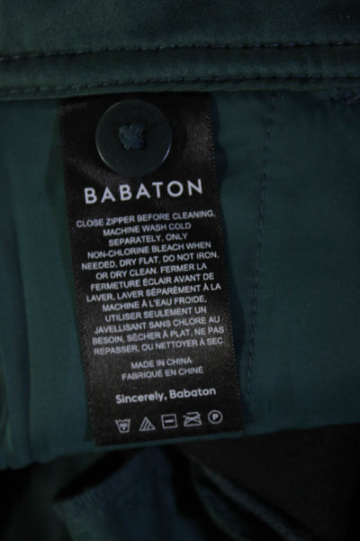 Babaton Womens Hook & Eye High Ride Straight Tapered Dress Pants Blue Size 6