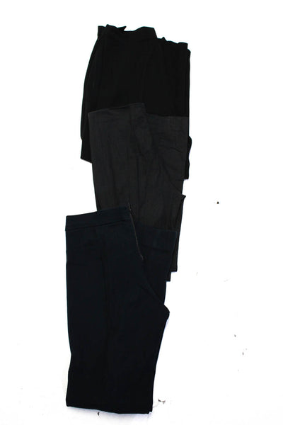 COS Paola Quadretti Womens Cotton Flat Front Mid-Rise Pants Navy Size 34 4 Lot 3
