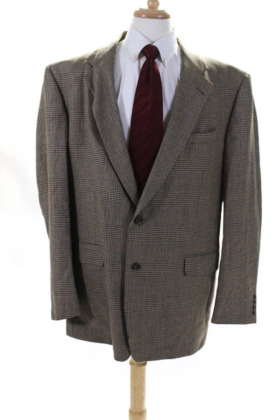 Burberry Men's Long Sleeves Line Two Button Herringbone Jacket Size 50