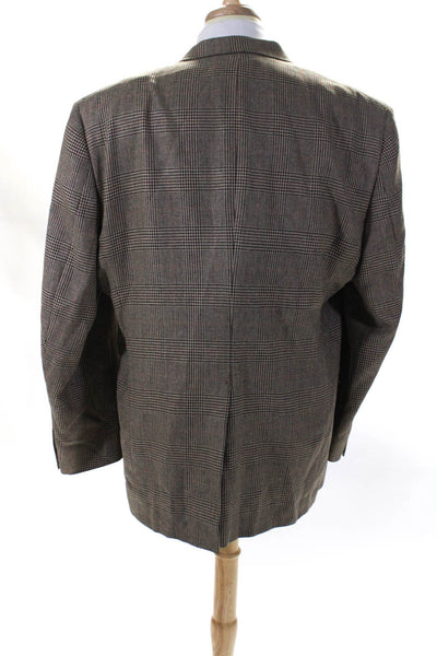 Burberry Men's Long Sleeves Line Two Button Herringbone Jacket Size 50