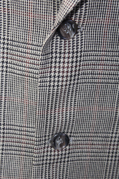 Burberry Men's Long Sleeves Line Two Button Herringbone Jacket Size 50