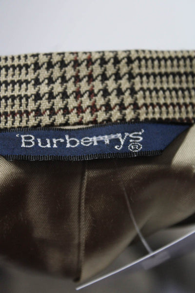 Burberry Men's Long Sleeves Line Two Button Herringbone Jacket Size 50