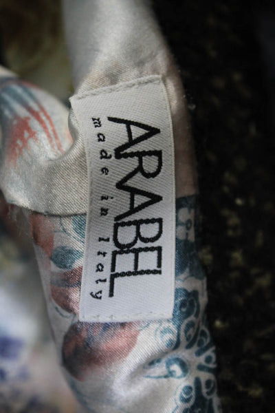 Arabel Women's Mid Length Button Down Wool Blend Coat Brown Size 50