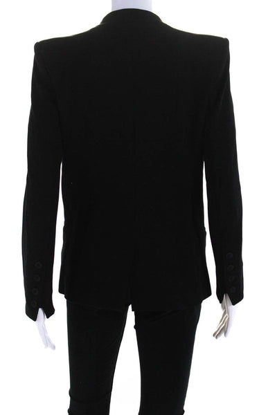 Helmut Lang Women's Long Sleeves Line One Button Blazer Black Size S