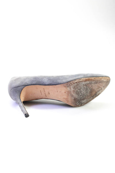 Cole Haan Women's Suede High Heel Pointed Toe Pumps Gray Size 7.5