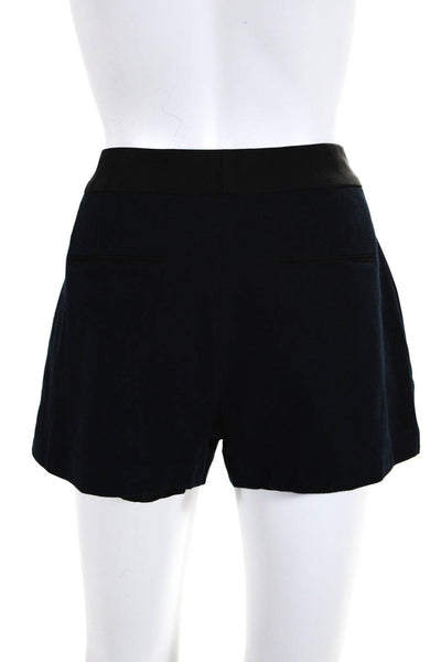 Rag & Bone Womens Mesh High Waist Front Pockets Dress Shorts Navy Blue Size 6