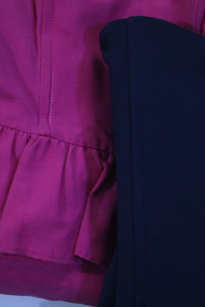 Topshop Petite Freshine Womens Peplum Dresses Pink Navy Blue Size 2 Lot 2