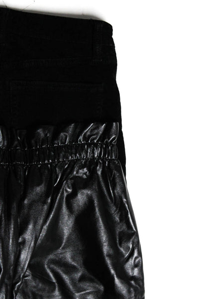 Zara MIA New York Women's Corduroy Skinny Flared Jeans Black Size 2 L, Lot 2