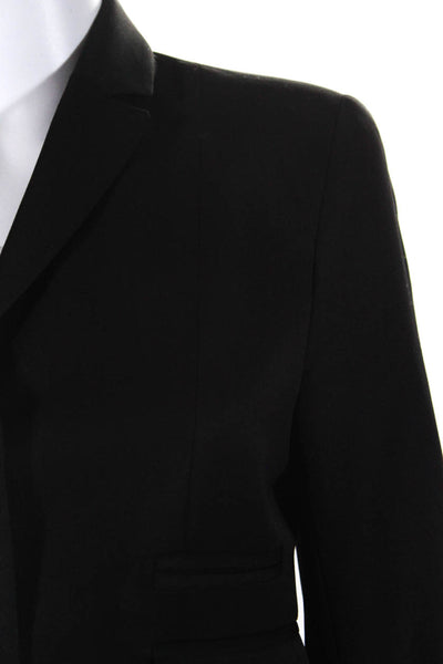 Carven Womens Two Button Blazer Jacket Black Wool Blend Size EUR 36