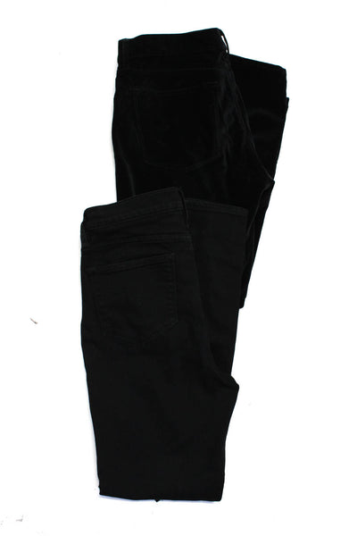 J Crew Women's High Rise Five Pockets Skinny Denim Pant Black Size 30 Lot 2