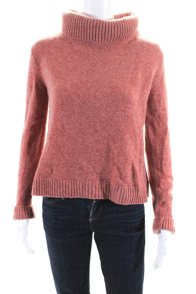 Brock Collection Women's Cashmere Long Sleeve Turtleneck Sweater Red Size XS
