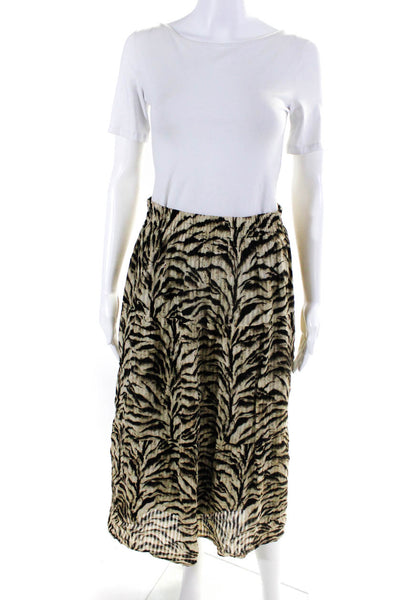 ba&sh Womens Iva Zebra Print Skirt Size 0 14716595