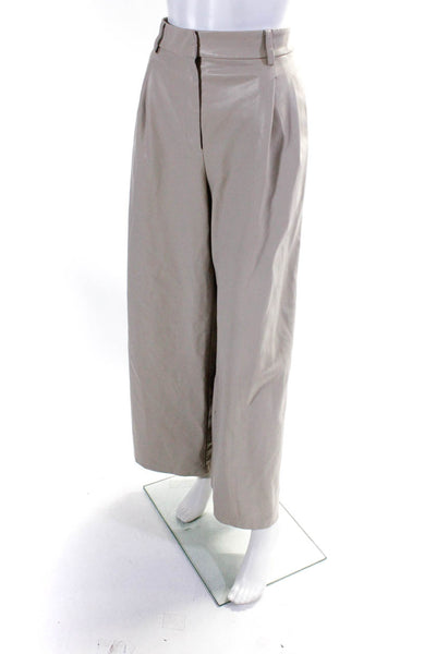 Saunders Collective Womens Wide Leg Faux Leather Pants Size 12 16334673