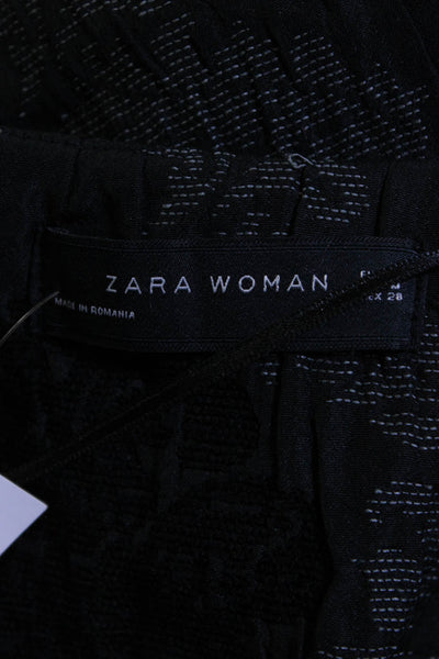 Zara Women's Open Front Jacquard Cardigan Gray Size M