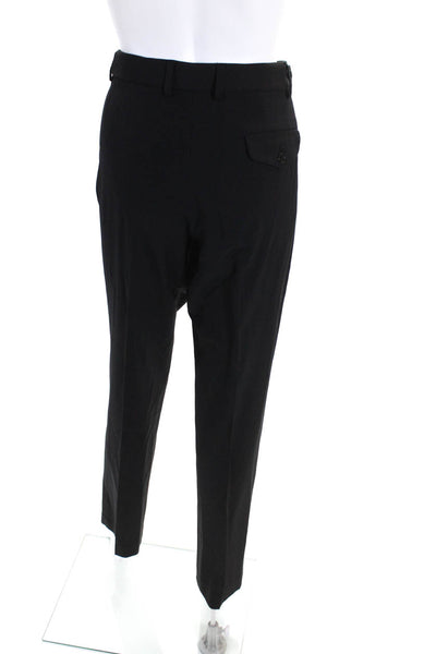 Theory Women's Pleated Front Straight Leg Dress Pant Black Size 10
