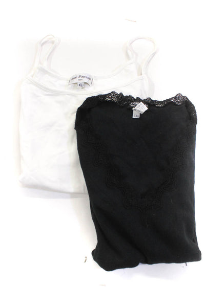 Cosabella Anne Fontaine Womens Lace Trimmed Pullover Tops Black Size XS S Lot 2