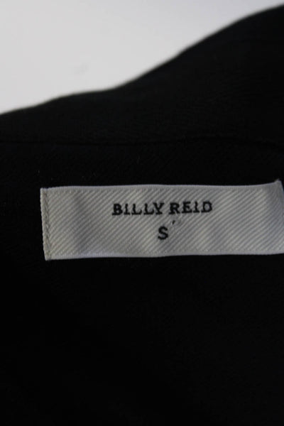 Billy Reid Womens Long Sleeves Button Down Shirt Black Cotton Size Small