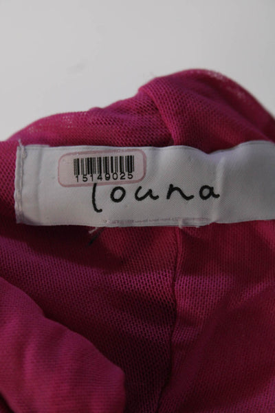 Louna Womens Pink Cutout Top Size 4 15869861