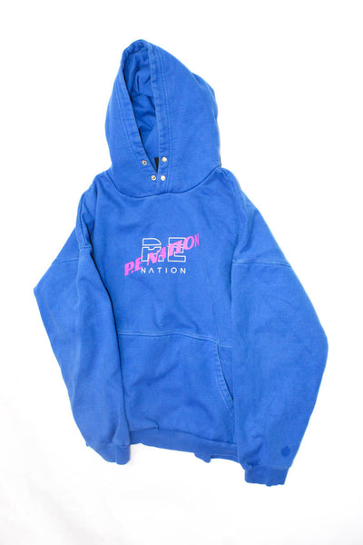 P.E Nation John Eshaya Womens Cotton Pullover Hoodies Blue Black Size S PS Lot 2