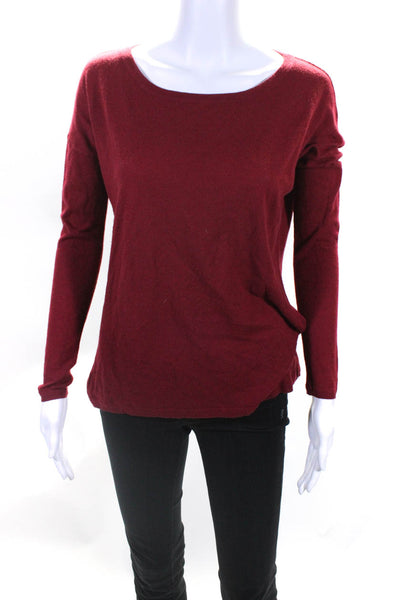 Vince Women's Wool Blend Crewneck Pullover Sweater Red Size XS