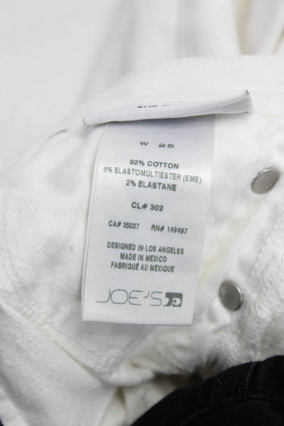 Current/Elliott Joe's Collection Womens Cotton Jeans Black Size 26 25 Lot 2