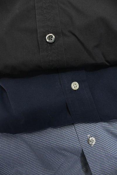 Calvin Klein Hartford Ralph Lauren Mens Shirts Tops Blue Gray Size 16.5 L Lot 3