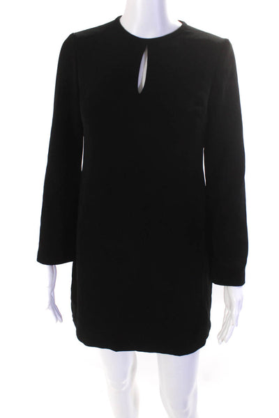 Lauren Ralph Lauren Women's Long Sleeve Knee Length Dress Black Size 4P